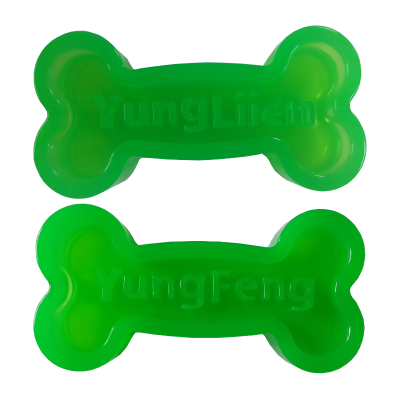 Tough Rubber Chew Bone (Green) - Dog Toy (TPR009)