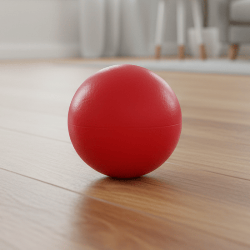 Solid Rubber Ball - Side View (YF001)