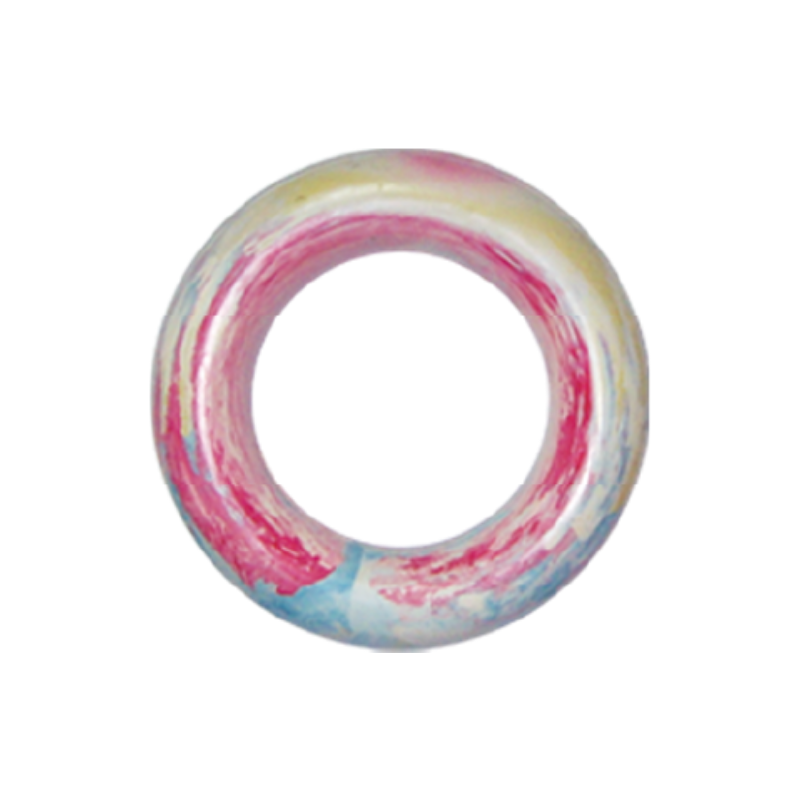 Color Swirl Rubber Ring Dog Toy - Dog Toy (YF035)