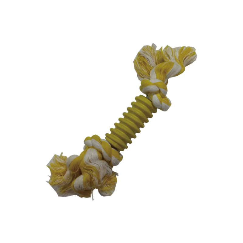 Cotton Rope & Rubber Dog Toy - Dog Toy (YF100)