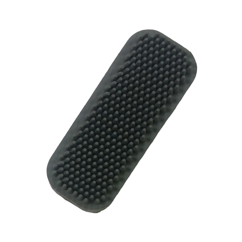 Rubber Pet Grooming Brush (Black) - Dog Toy (YF113)