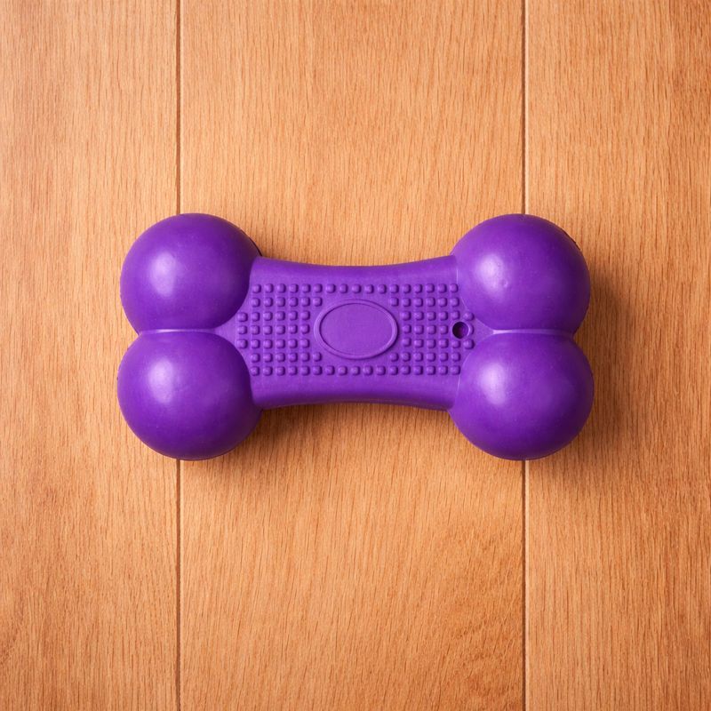 Bone-Shaped Dog Toy (Color Variant) - Side View (YF122)