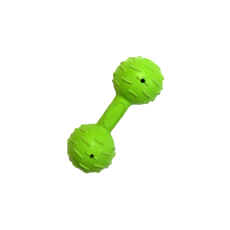 Mini Durable Dog Dumbbell Toy (Neon Green) - Dog Toy (YF127)