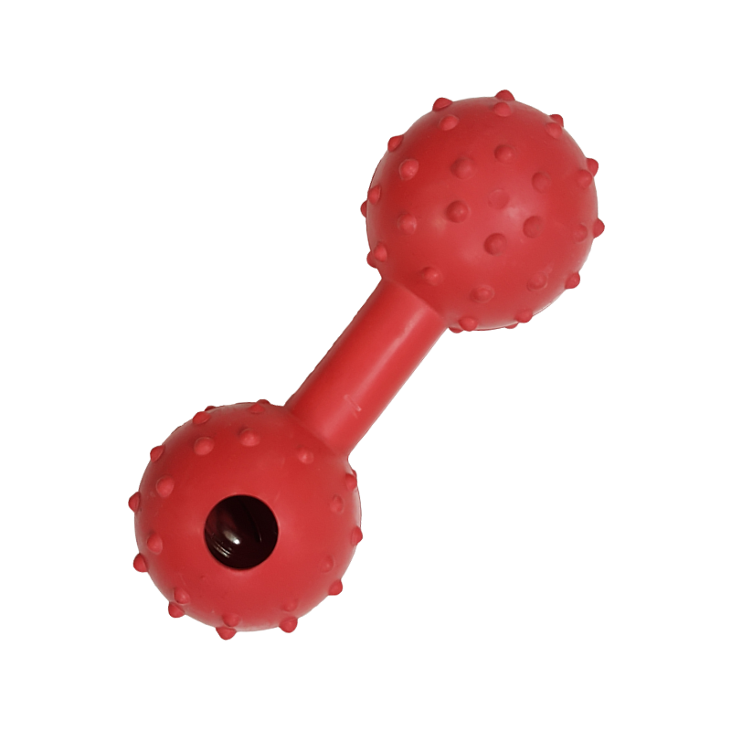 Spiked Dumbbell Dog Toy with Bell - Dog Toy (YF129)
