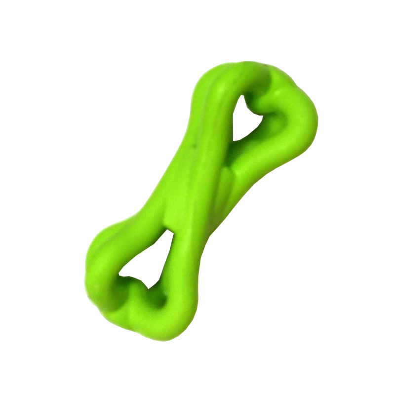 Rubber Dog Bone Toy (Neon Green) - Dog Toy (YF133)