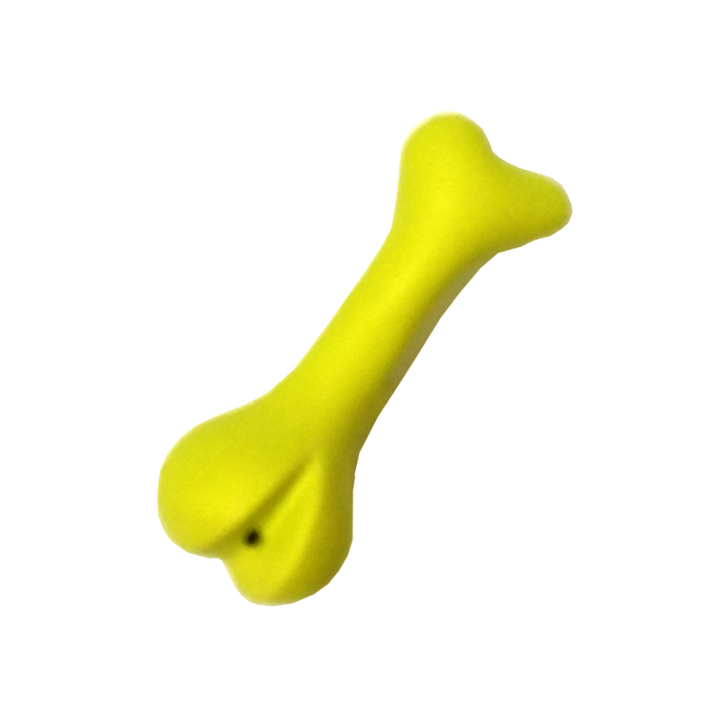 Classic Rubber Dog Bone Toy (Yellow) - Dog Toy (YF136)